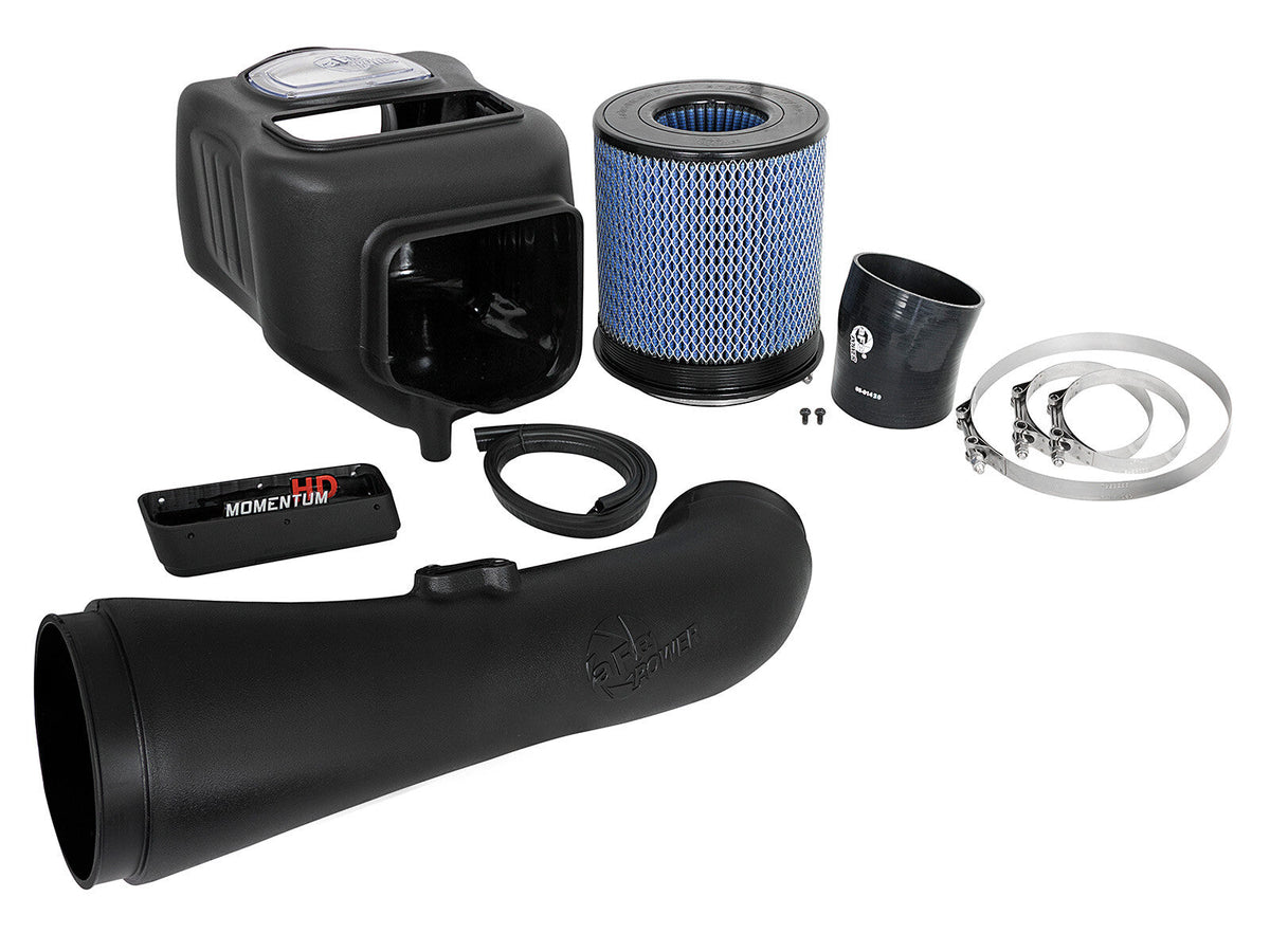 Momentum HD Cold Air Intake System w/ Pro 10R Filter GM Diesel Trucks 17-19 V8-6.6L (td) L5P aFe Power aFe Power