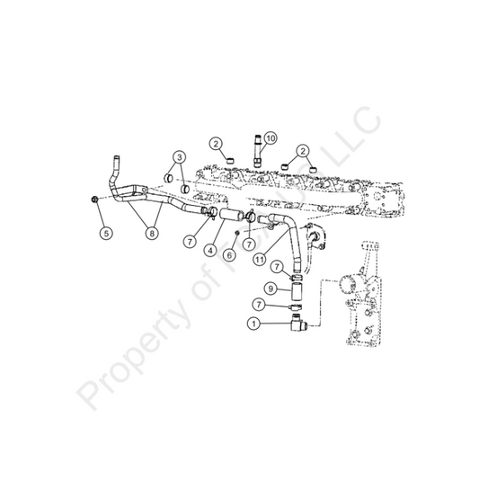 Mopar 03-05 Dodge 5.9L Cummins Coolant Hose Connection