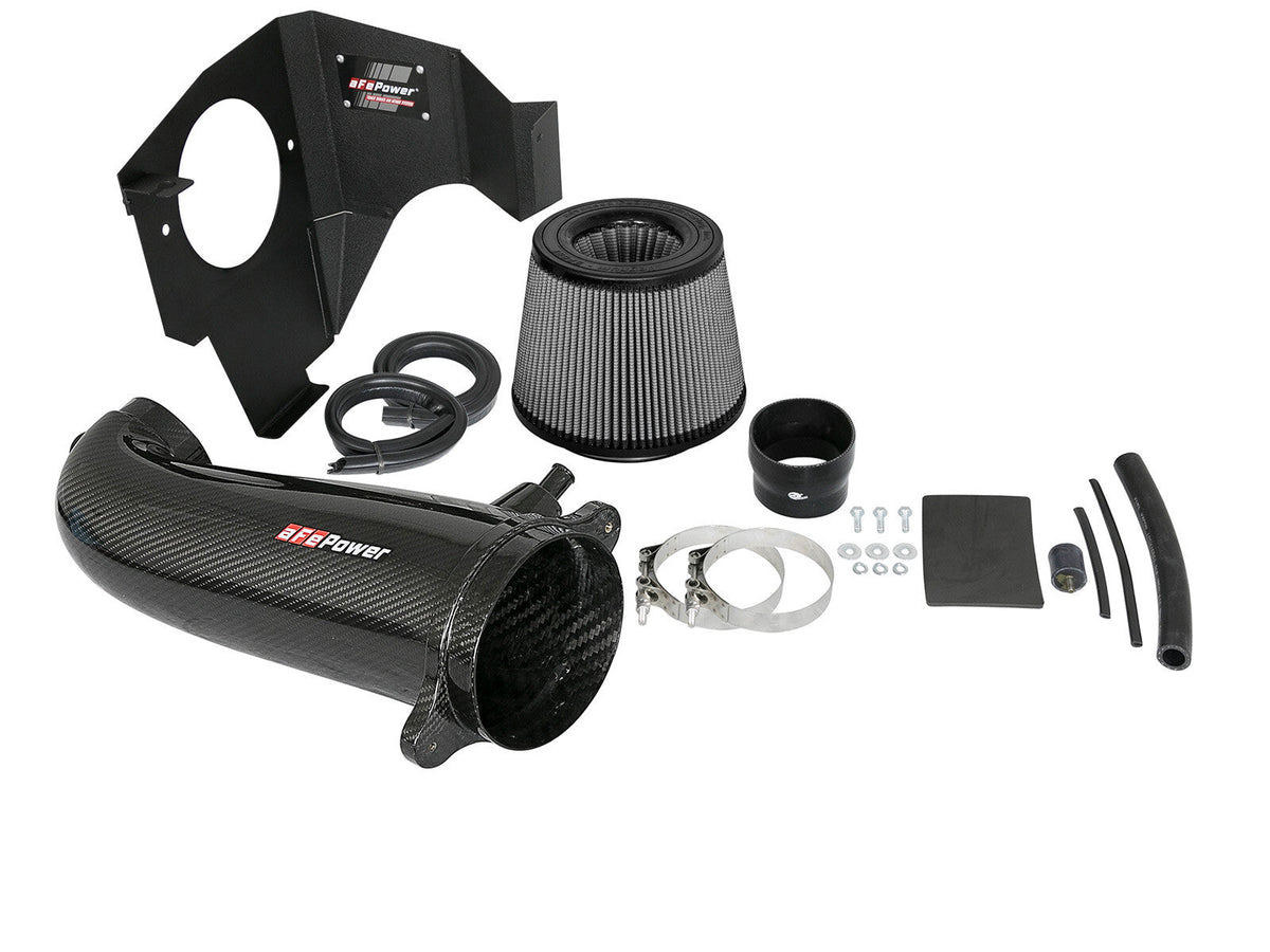 Track Series Carbon Fiber Intake System w/ Pro Dry S Filter Dodge Challenger/Charger/Chrysler 300C 11-23 V8-5.7L Hemi aFe Power aFe Power