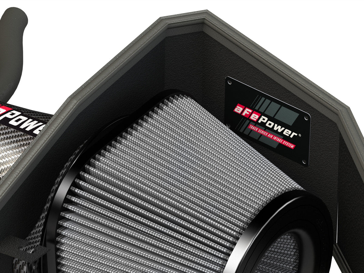 Track Series Carbon Fiber Intake System w/ Pro Dry S Filter Dodge Challenger/Charger/ Chrysler 300 SRT8/SRT 11-23 V8-6.4L Hemi aFe Power aFe Power