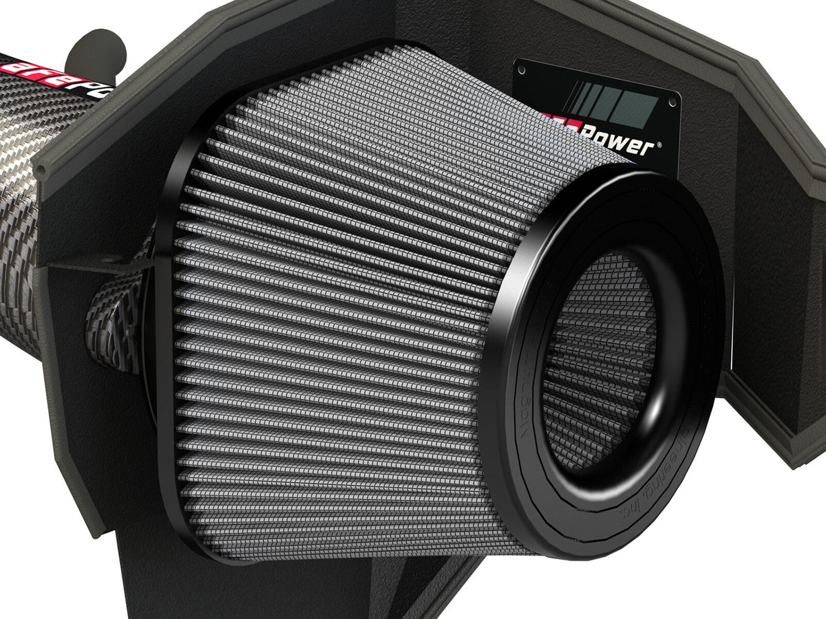 Track Series Carbon Fiber Intake System w/ Pro Dry S Filter Dodge Challenger/Charger/ Chrysler 300 SRT8/SRT 11-23 V8-6.4L Hemi aFe Power aFe Power