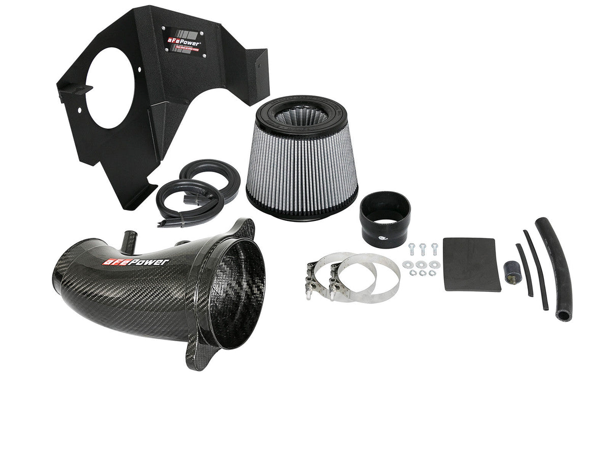 Track Series Carbon Fiber Intake System w/ Pro Dry S Filter Dodge Challenger/Charger/ Chrysler 300 SRT8/SRT 11-23 V8-6.4L Hemi aFe Power aFe Power
