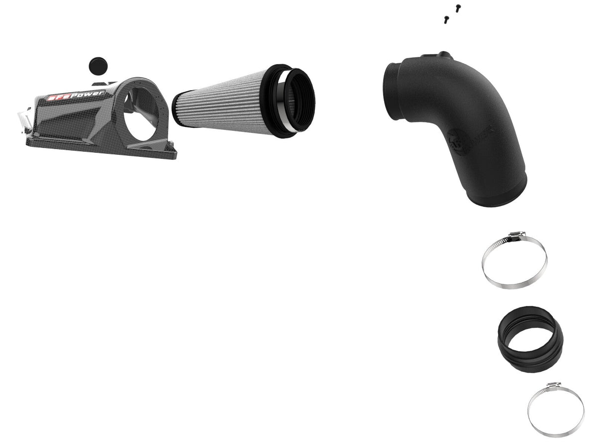 Rapid Induction Cold Air Intake System w/ Pro Dry S Carbon Fiber Filter BMW 140i/M240i (F22)/340i (F30)/440i (F32) 16-20 L6-3.0L (t) B58 aFe Power aFe Power