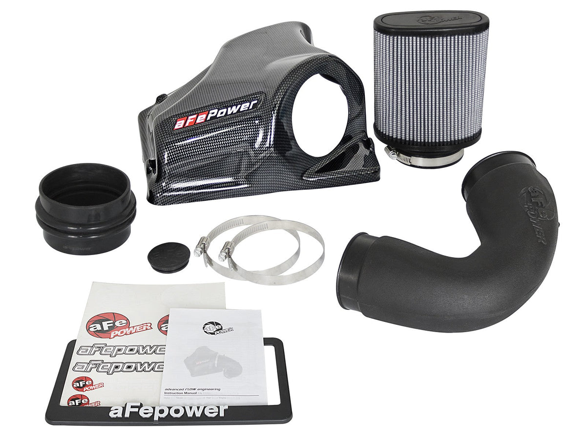 Rapid Induction Cold Air Intake System w/ Pro Dry S Carbon Fiber Filter BMW 330i/430i (F3X) 16-20 L4-2.0L (t) B46/B48 aFe Power aFe Power