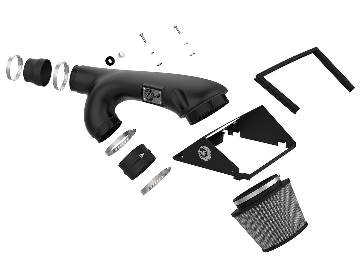Rapid Induction Cold Air Intake System w/ Pro Dry S Filter Ford F-150/Raptor 17-20 V6-3.5L (tt)/Expedition 18-21 V6-3.5L (tt) aFe Power aFe Power
