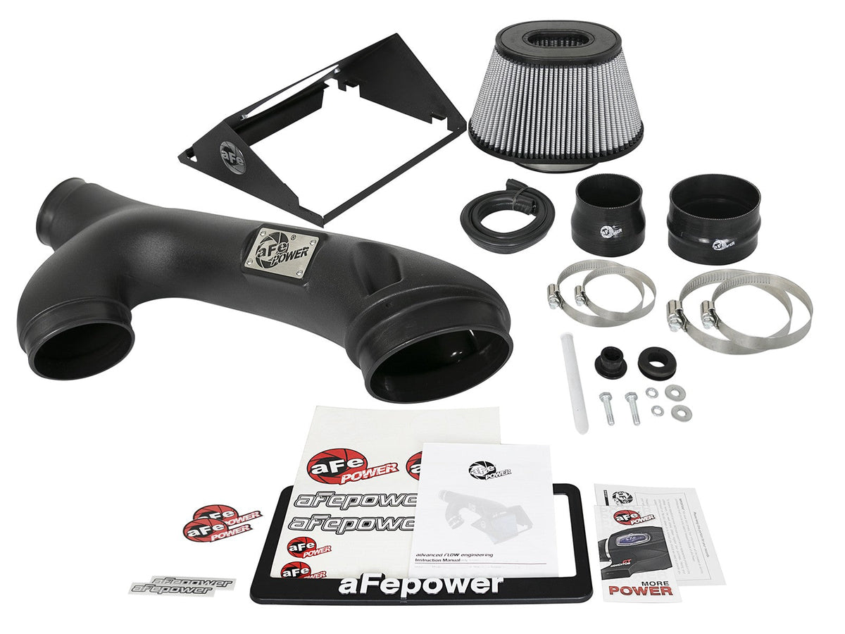 Rapid Induction Cold Air Intake System w/ Pro Dry S Filter Ford F-150/Raptor 17-20 V6-3.5L (tt)/Expedition 18-21 V6-3.5L (tt) aFe Power aFe Power