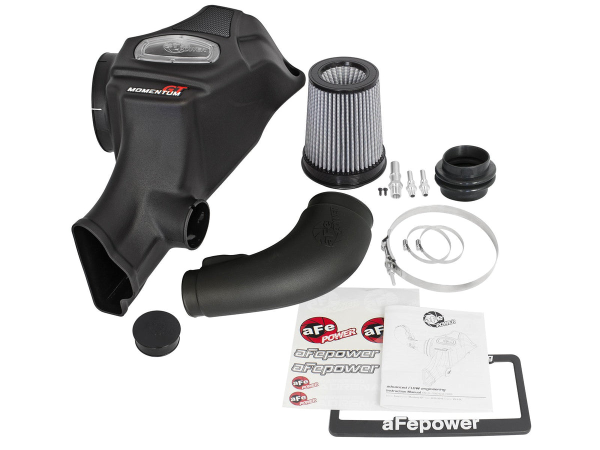 Momentum GT Cold Air Intake System w/ Pro Dry S Filter Ford Mustang 15-17 V6-3.7L aFe Power aFe Power