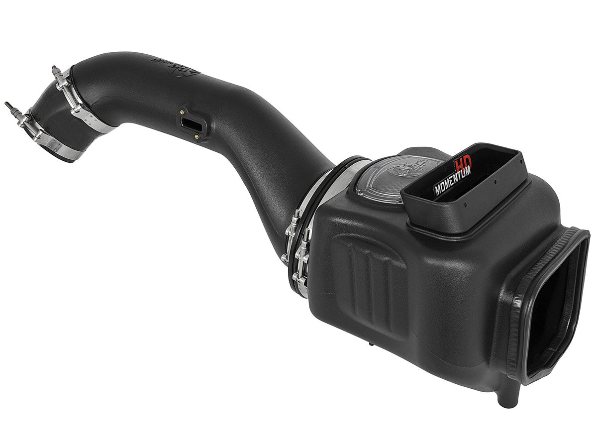 Momentum HD Cold Air Intake System w/ Pro Dry S Filter GM Diesel Trucks 17-19 V8-6.6L (td) L5P aFe Power aFe Power