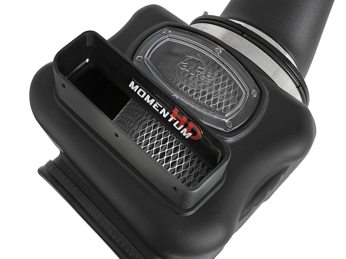 Momentum HD Cold Air Intake System w/ Pro Dry S Filter GM Diesel Trucks 17-19 V8-6.6L (td) L5P aFe Power aFe Power