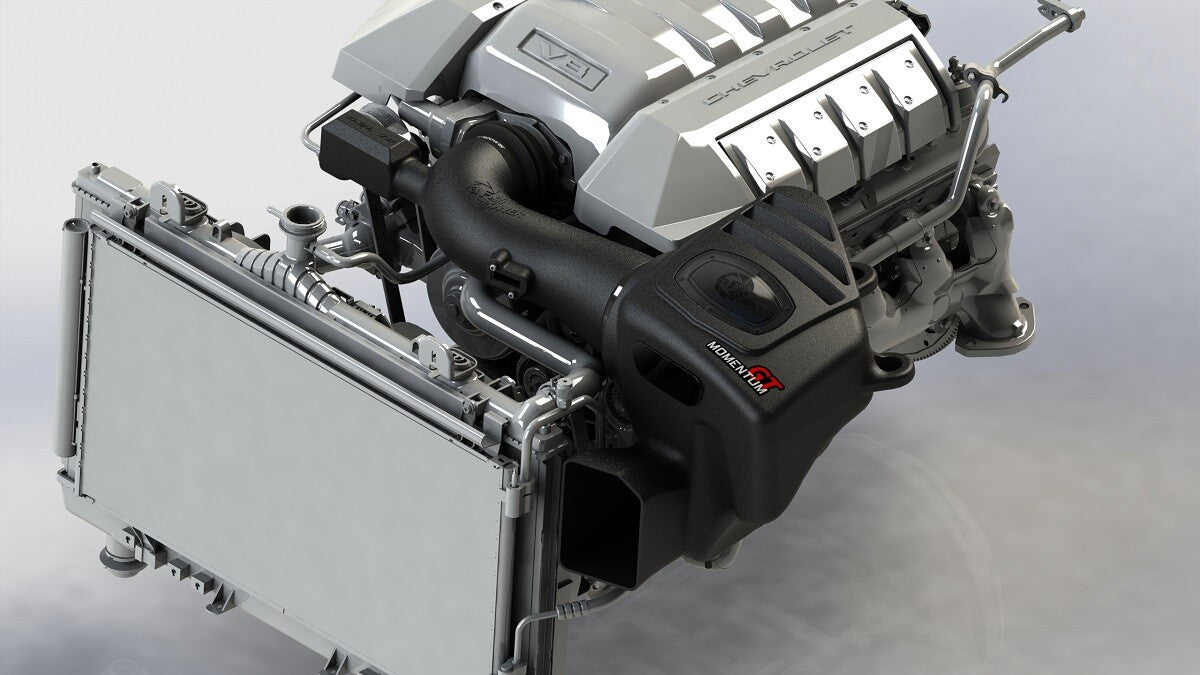 Momentum GT Cold Air Intake System w/ Pro Dry S Filter Chevrolet Camaro SS 13-15 V8-6.2L (sc) aFe Power aFe Power