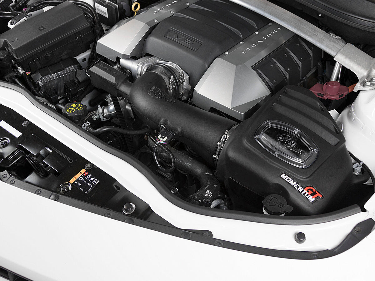 Momentum GT Cold Air Intake System w/ Pro Dry S Filter Chevrolet Camaro SS 13-15 V8-6.2L (sc) aFe Power aFe Power