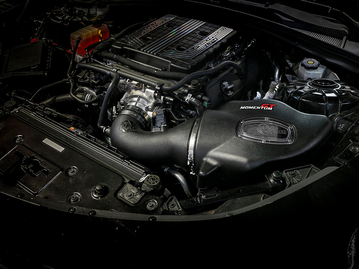 Momentum GT Cold Air Intake System w/ Pro Dry S Filter Chevrolet Camaro ZL1 17-24 V8-6.2L (sc) aFe Power aFe Power