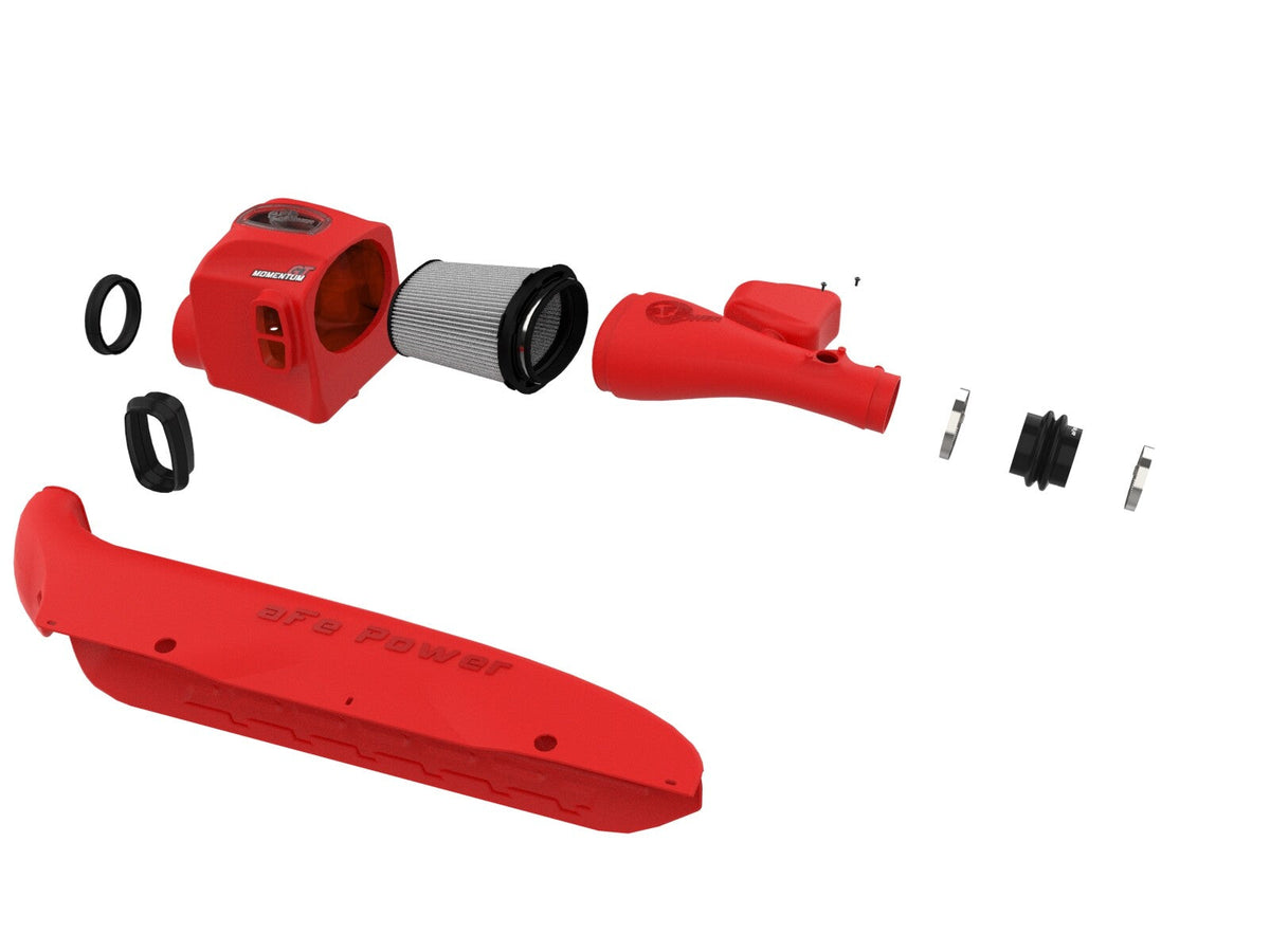 Momentum GT Cold Air Intake System Red w/ Pro Dry S Filter Toyota Tacoma 16-23 V6-3.5L aFe Power aFe Power