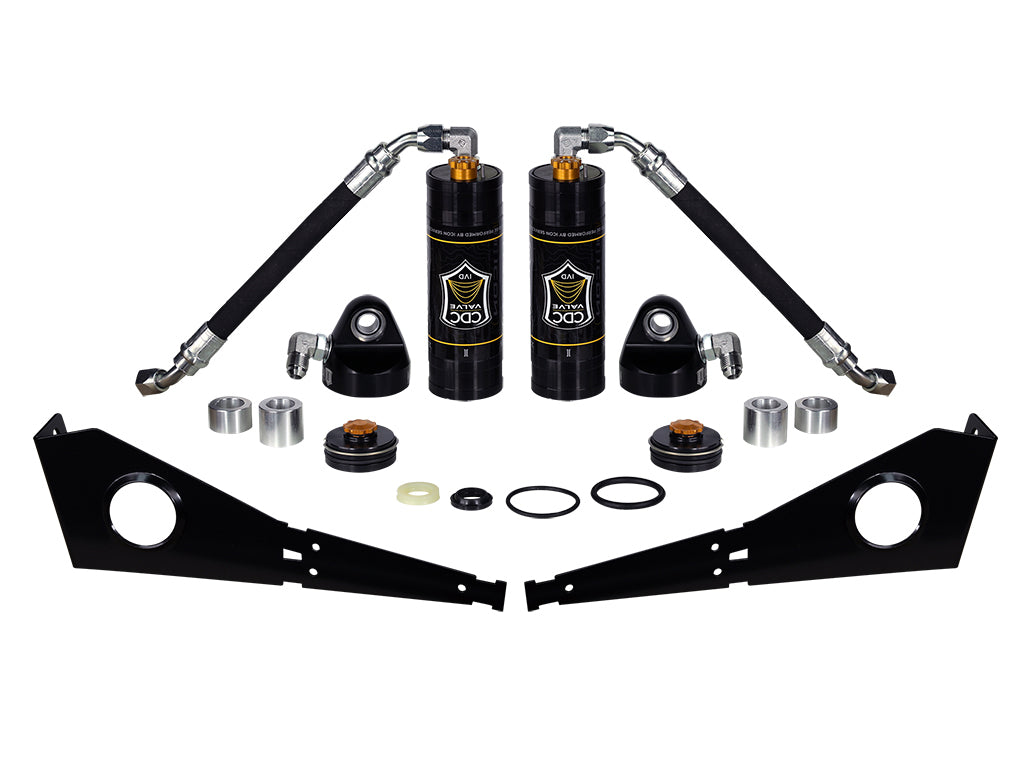 2005-2023 Toyota Tacoma/2007-2014 FJ Cruiser/2003-2024 4Runner Front Coilover Reservoir W/CDCV Upgrade Kit W/ Seals Pair Icon Vehicle Dynamics Icon Vehicle Dynamics
