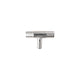 PPE Tee Barb Fitting 1/2" x 3/8" x 1/2" SS