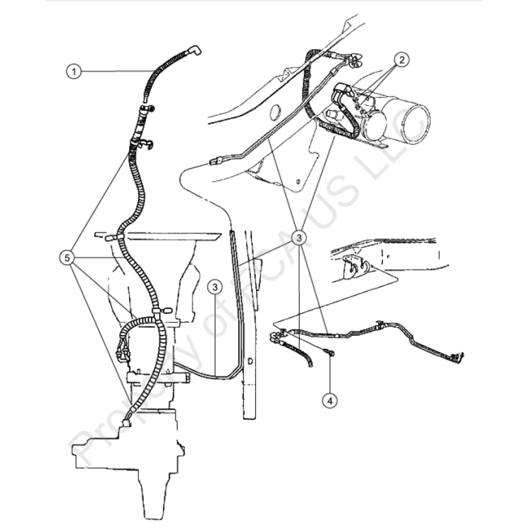 Mopar 94-97 Dodge Ram 4x4 Transfer Case Vacuum Harness - TAMELESS PERFORMANCE