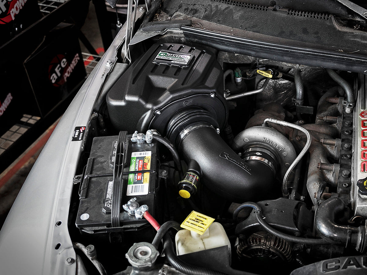 Quantum Cold Air Intake System w/ Pro Dry S Filter Dodge Diesel Trucks 94-02 L6-5.9L (td) aFe Power aFe Power