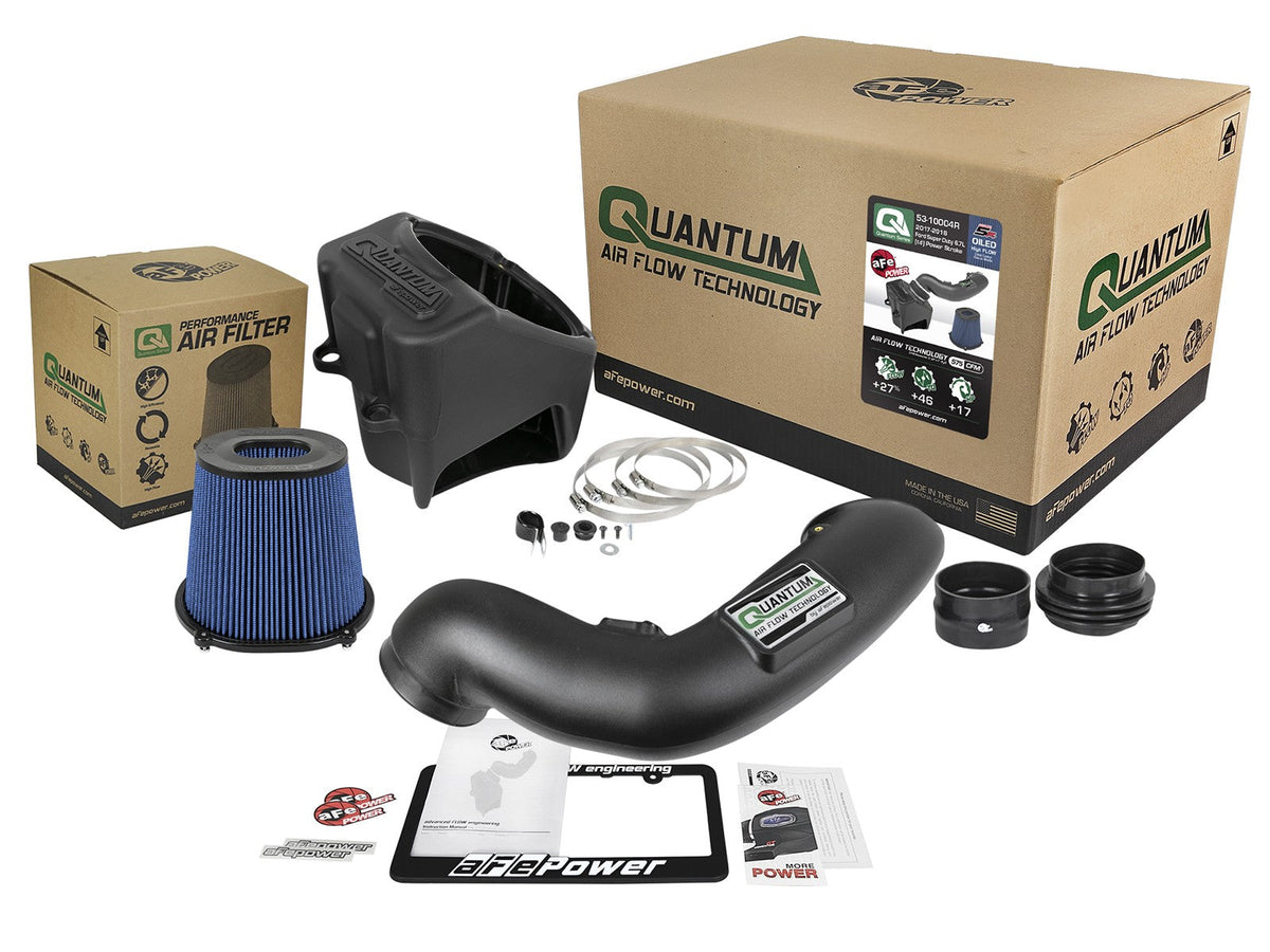 Quantum Cold Air Intake System w/ Pro 5R Filter Ford Diesel Trucks 17-19 V8-6.7L (td) aFe Power aFe Power