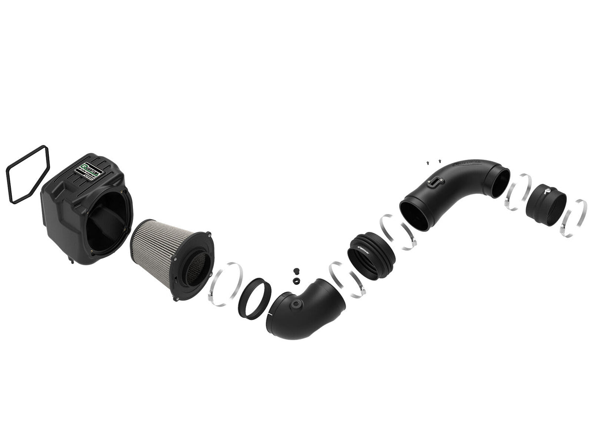 Quantum Cold Air Intake System w/ Pro Dry S Filter GM Diesel Trucks 07.5-10 V8-6.6L (td) Lmm aFe Power aFe Power
