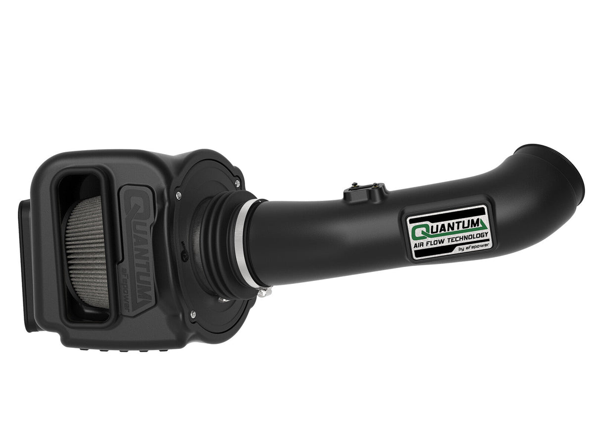 Quantum Cold Air Intake System w/ Pro Dry S Filter GM Diesel Trucks 17-19 V8-6.6L (td) L5P aFe Power aFe Power