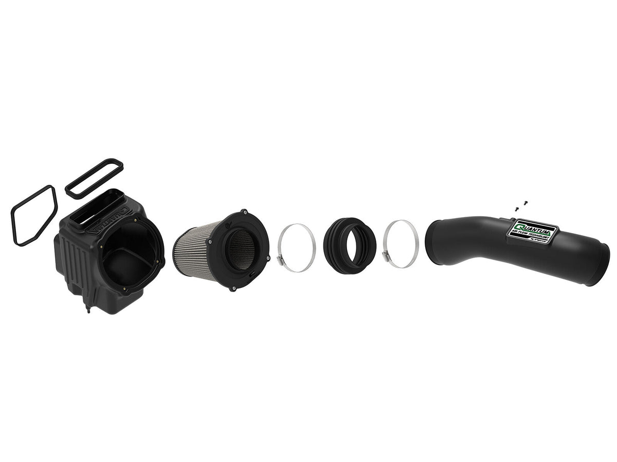 Quantum Cold Air Intake System w/ Pro Dry S Filter GM Diesel Trucks 17-19 V8-6.6L (td) L5P aFe Power aFe Power
