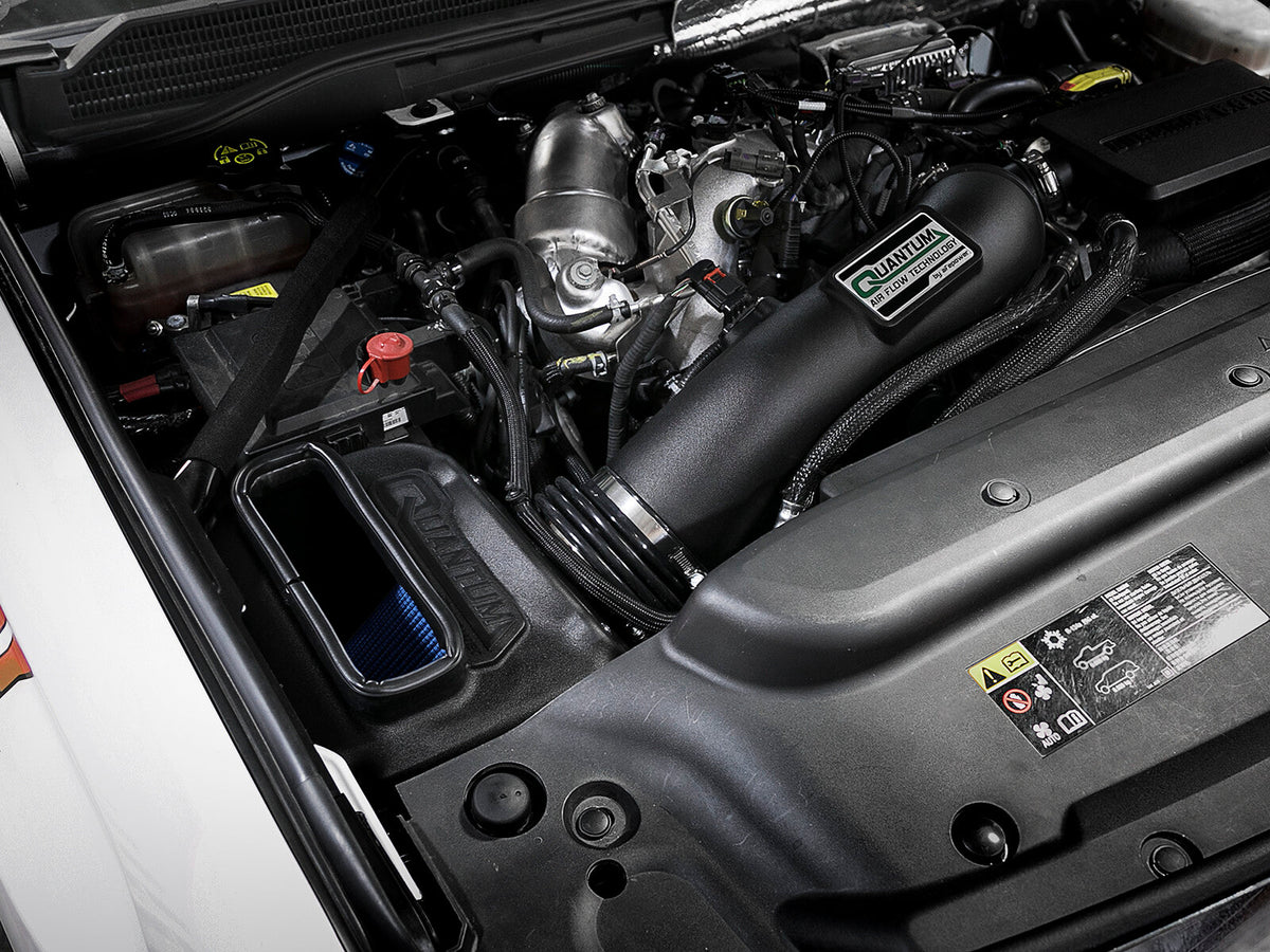 Quantum Cold Air Intake System w/ Pro 5R Filter GM Diesel Trucks 17-19 V8-6.6L (td) L5P aFe Power aFe Power