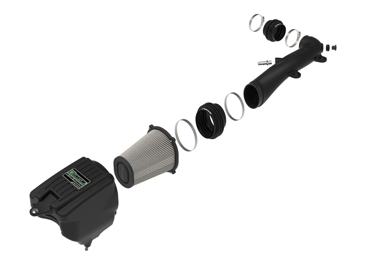 Quantum Cold Air Intake System w/ Pro Dry S Filter Jeep Wrangler (Jl)/Gladiator (Jt) 18-26 V6-3.6L aFe Power aFe Power