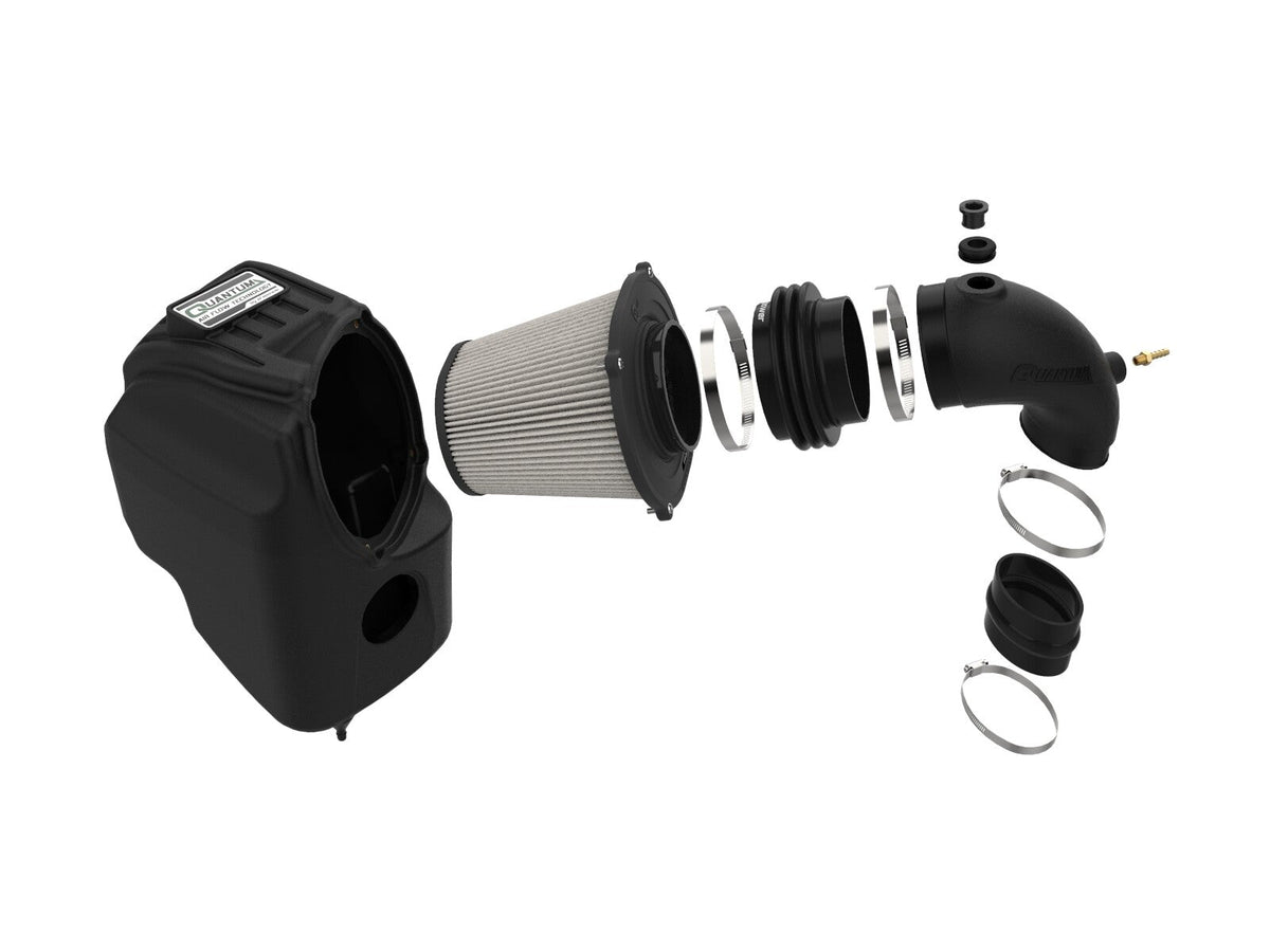Quantum Cold Air Intake System w/ Pro Dry S Filter Ford Transit Models 16-26 V6-3.5L (tt) aFe Power aFe Power