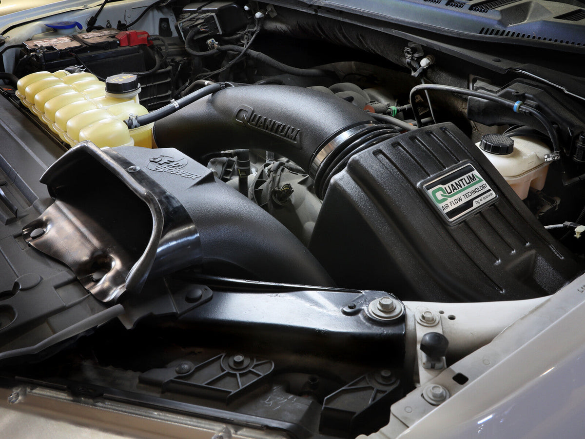 Quantum Cold Air Intake System w/ Pro Dry S Filter Ford F-150 15-20 V8-5.0L aFe Power aFe Power