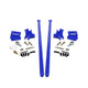 2011-2019 Chevrolet / GMC 58 inch Bolt On Traction Bars 4 inch Axle Diameter Illusion Blueberry - HSP Diesel