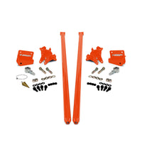 2011-2019 Chevrolet / GMC 58 inch Bolt On Traction Bars 4 inch Axle Diameter M&M Orange - HSP Diesel