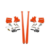 2011-2019 Chevrolet / GMC 58 inch Bolt On Traction Bars 4 inch Axle Diameter M&M Orange HSP Diesel