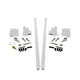 2011-2019 Chevrolet / GMC 58 inch Bolt On Traction Bars 4 inch Axle Diameter Polar White - HSP Diesel