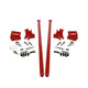 2011-2019 Chevrolet / GMC 70 inch Bolt On Traction Bars 4 inch Axle Diameter Flag Red - HSP Diesel