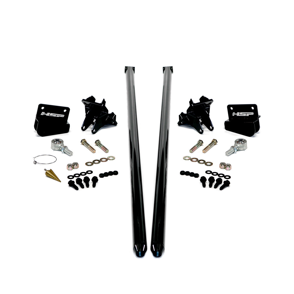2011-2019 Chevrolet / GMC 70 inch Bolt On Traction Bars 4 inch Axle Diameter Ink Black - HSP Diesel