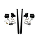 2011-2019 Chevrolet / GMC 70 inch Bolt On Traction Bars 4 inch Axle Diameter Silk Satin Black - HSP Diesel