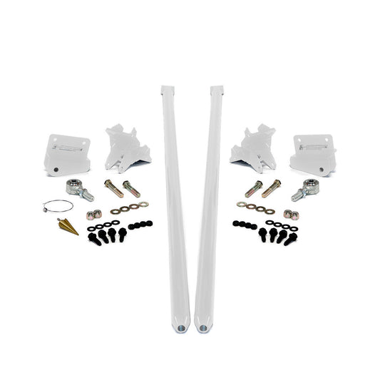 2011-2019 Chevrolet / GMC 70 inch Bolt On Traction Bars 4 inch Axle Diameter Polar White