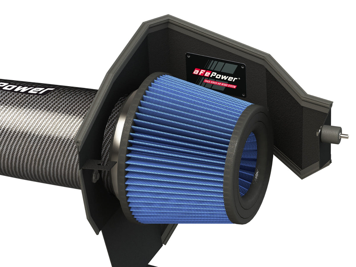 Track Series Carbon Fiber Intake System w/ Pro 5R Filter Dodge Challenger/Charger/Chrysler 300C 11-23 V8-5.7L Hemi aFe Power aFe Power