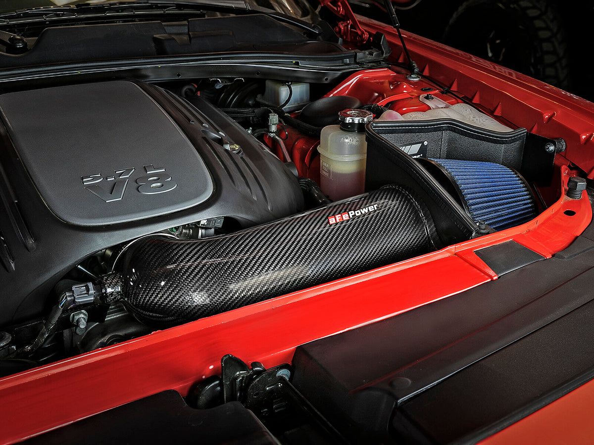 Track Series Carbon Fiber Intake System w/ Pro 5R Filter Dodge Challenger/Charger/Chrysler 300C 11-23 V8-5.7L Hemi aFe Power aFe Power