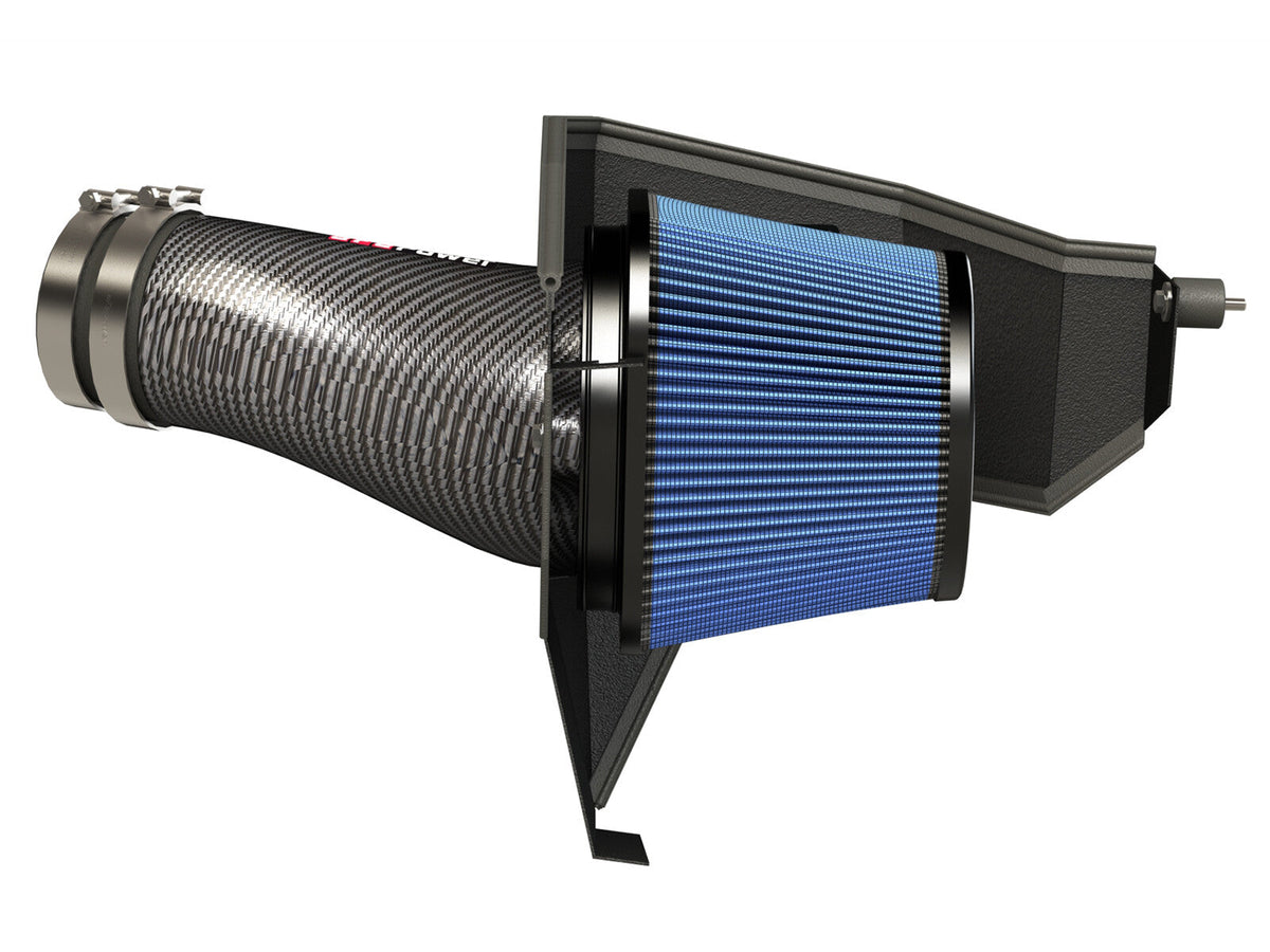 Track Series Carbon Fiber Intake System w/ Pro 5R Filter Dodge Challenger/Charger/ Chrysler 300 SRT8/SRT 11-23 V8-6.4L Hemi aFe Power aFe Power