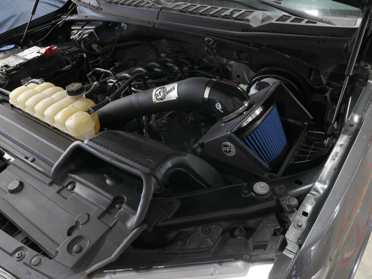 Rapid Induction Cold Air Intake System w/ Pro 5R Filter Ford F-150 15-20 V8-5.0L aFe Power aFe Power
