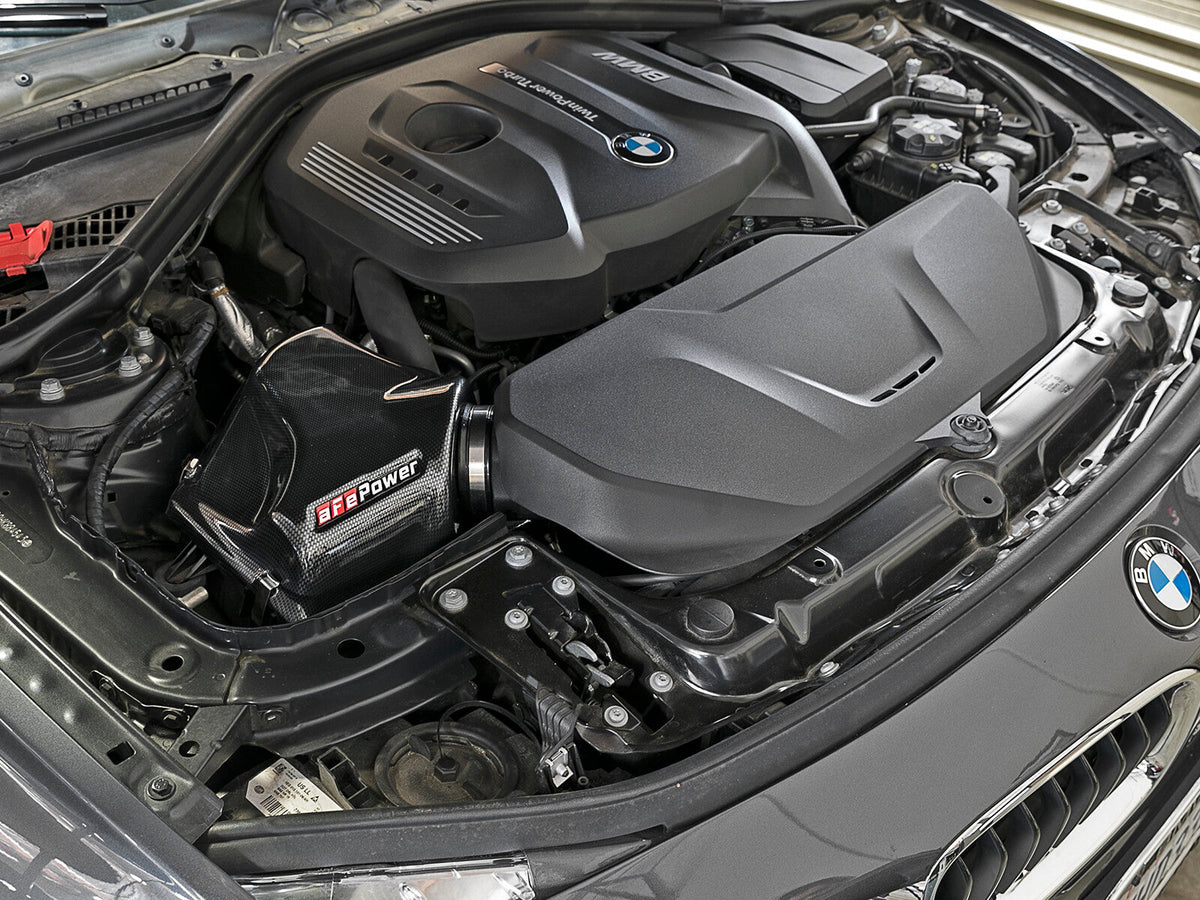 Rapid Induction Cold Air Intake System w/ Pro 5R Carbon Fiber Filter BMW 330i/430i (F3X) 16-20 L4-2.0L (t) B46/B48 aFe Power aFe Power