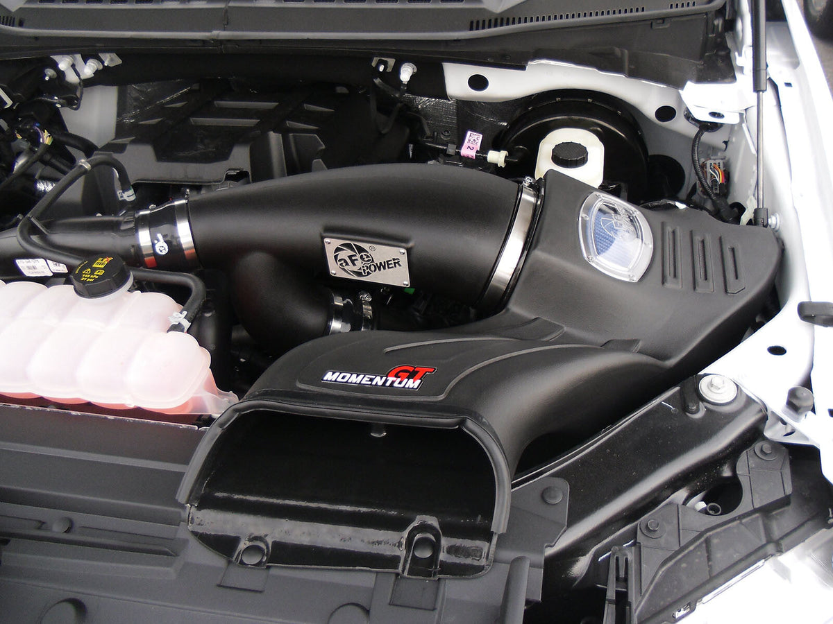 Momentum GT Cold Air Intake System w/ Pro 5R Filter Ford F-150 15-26 V6-2.7L (tt)/ 15-16 V6-3.5L (tt) aFe Power aFe Power
