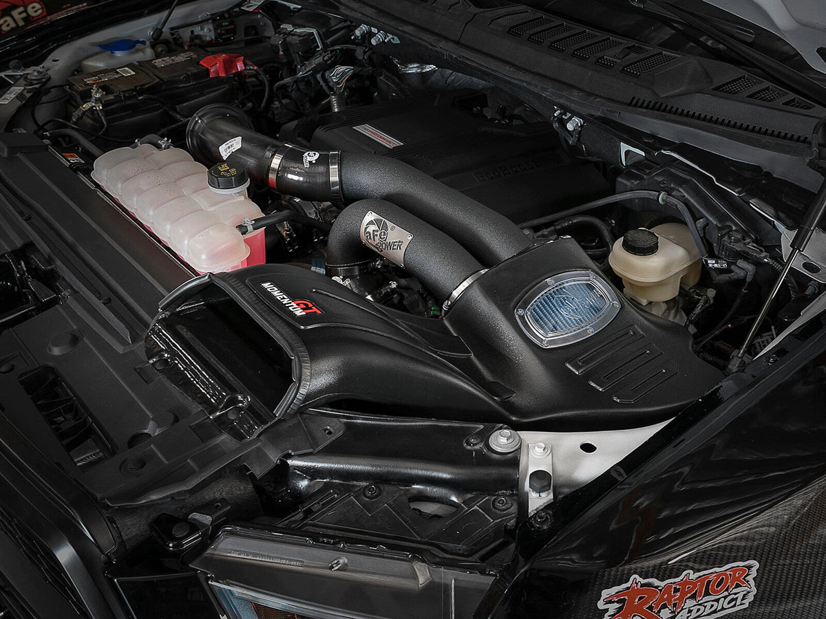 Momentum Xp Cold Air Intake System w/ Pro 5R Filter Ford F-150 Raptor 17-20 V6-3.5L (tt) aFe Power aFe Power
