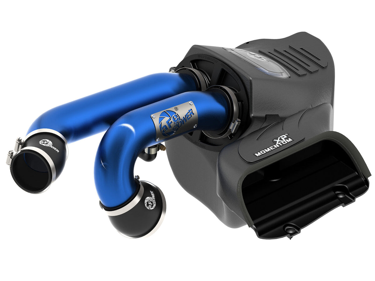 Momentum Xp Cold Air Intake System w/ Pro 5R Filter Blue Ford F-150 Raptor 17-20 V6-3.5L (tt) aFe Power aFe Power