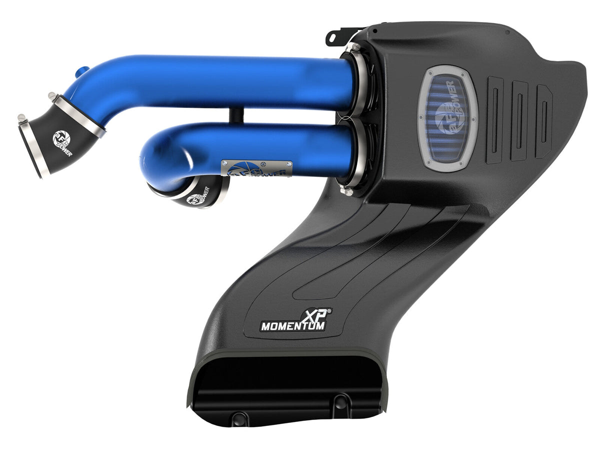 Momentum Xp Cold Air Intake System w/ Pro 5R Filter Blue Ford F-150 Raptor 17-20 V6-3.5L (tt) aFe Power aFe Power