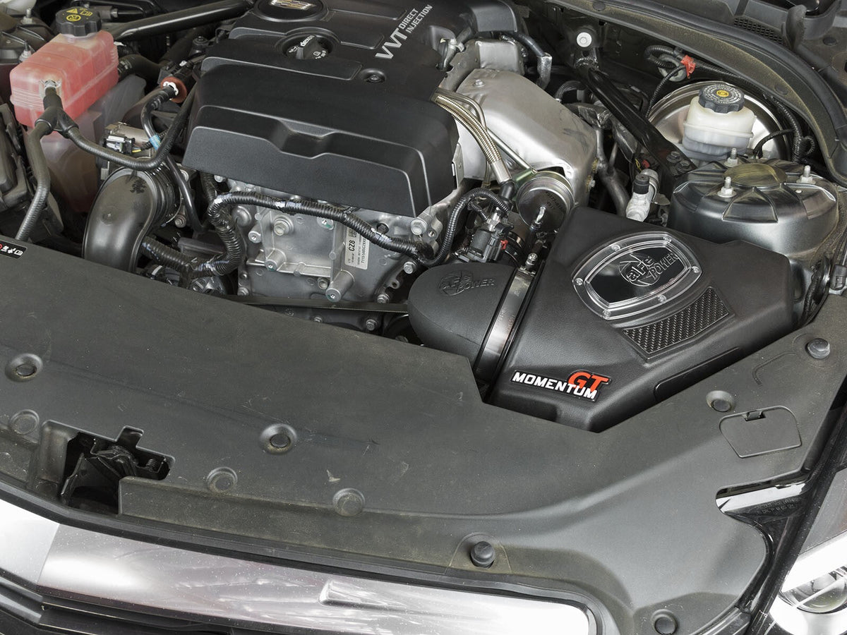Momentum GT Cold Air Intake System w/ Pro 5R Filter Cadillac Ats 13-19 L4-2.0L (t) aFe Power aFe Power