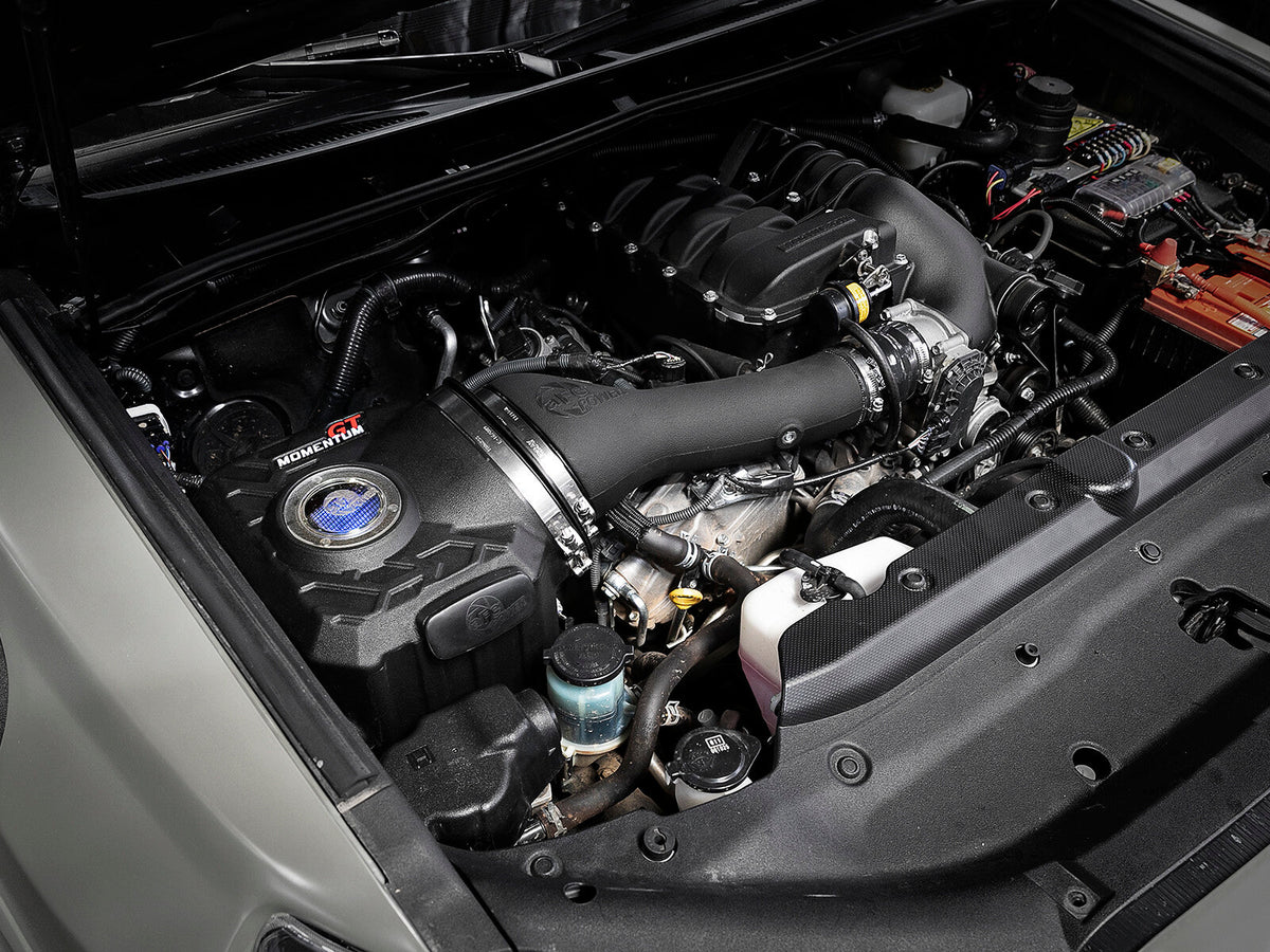 Momentum GT Cold Air Intake System w/ Pro 5R Filter Toyota Fj Cruiser 10-14/4Runner 10-24 V6-4.0L w/ Magnuson Supercharger aFe Power aFe Power