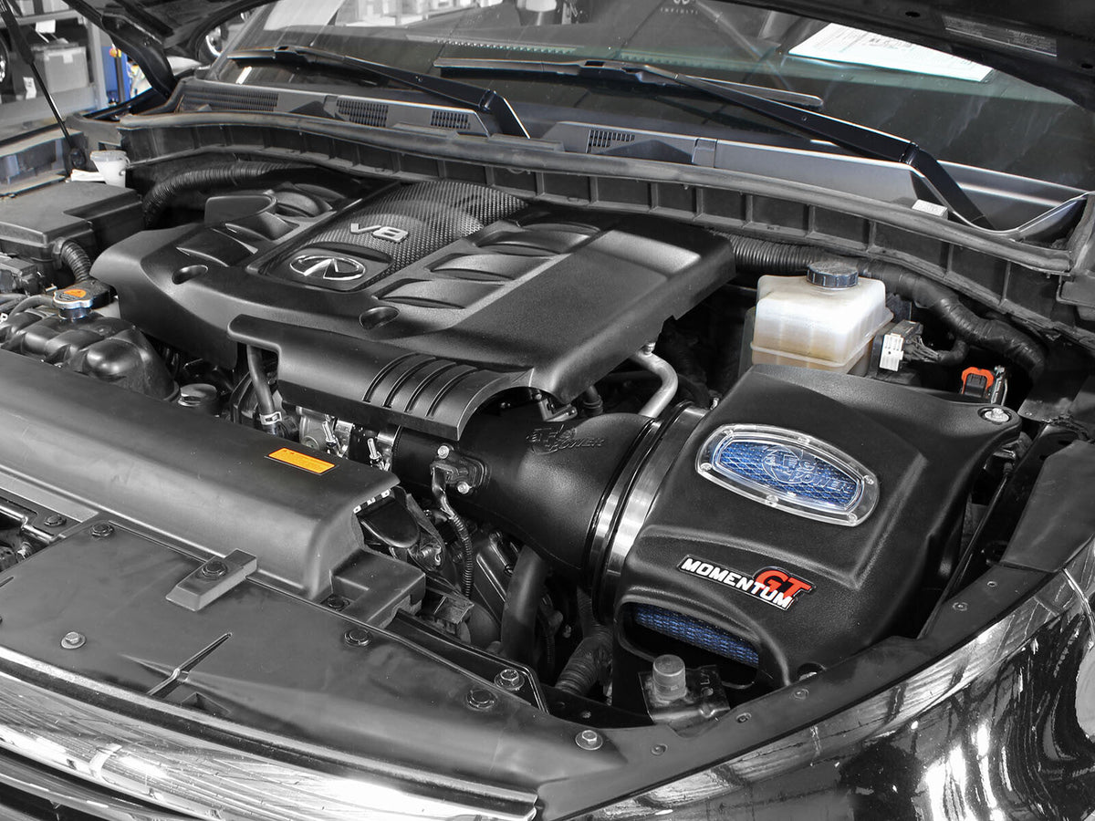 Momentum GT Cold Air Intake System w/ Pro 5R Filter Nissan Armada 17-24/Nissan Patrol 10-24 (Y62)/Infiniti QX80 14-24/Infiniti QX56 11-13 V8-5.6L aFe Power aFe Power