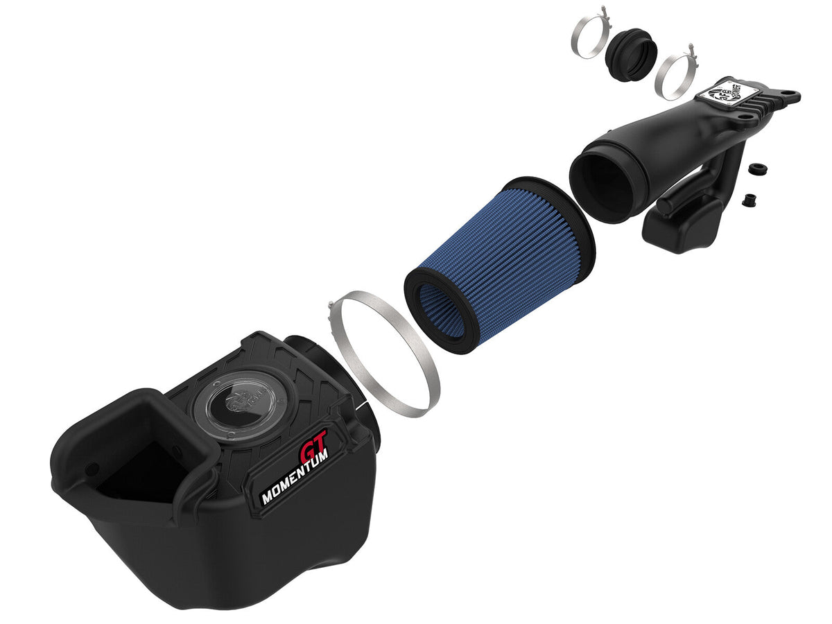Momentum GT Cold Air Intake System w/ Pro 5R Filter Jeep Wrangler (JK) 12-18 V6-3.6L 22 Percent Air Flow Gain aFe Power aFe Power